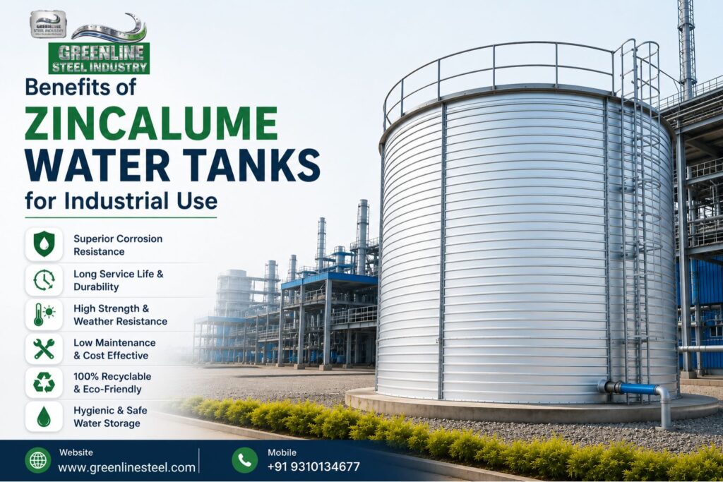 Benefits of Zincalume Water Tanks for Industrial Use