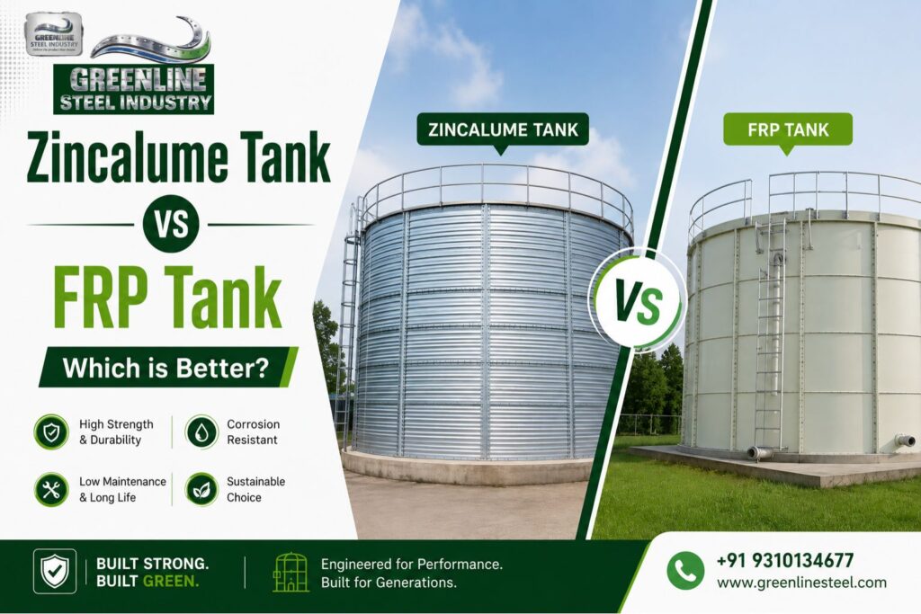 Zincalume Tank vs FRP Tank – Which is Better?