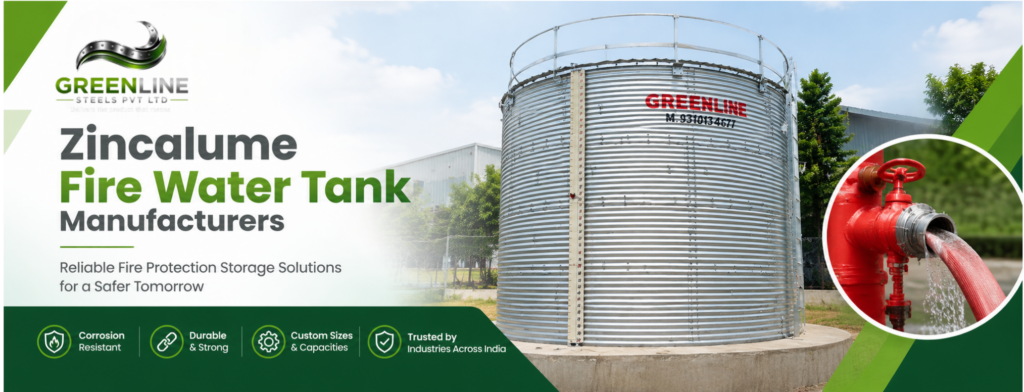 Zincalume Fire Water Tank Manufacturers